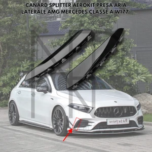 ✅ CANARD SPLITTER AEROKIT AMG MERCEDES CLASSE A W177 PARAURTI ANTERIORE ✅ - Foto 1 di 4