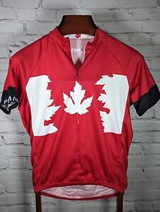 Primal Wear Canada Cycling Jersey Maple Leaf men's Medium 3/4 Zip
