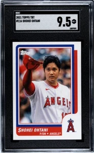 2021 Topps TBT #116 Shohei Ohtani	SGC 9.5 MINT+ Throwback Thursday - Picture 1 of 2