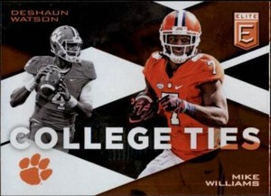 2017 Elite Draft Picks College Ties #5 Deshaun Watson Mike Williams RC