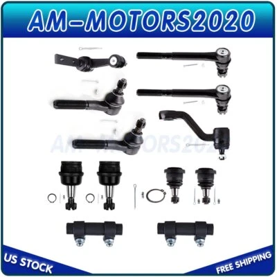 Fits 94-96 Dodge Ram 1500 2WD 12pcs Front Complete Suspension Kit Pitman Arm - Изображение 1 из 4