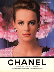 1987 maquillaje Chanel Lete de la Passion costura 1 página anuncio de revista - Imagen 1 de 1