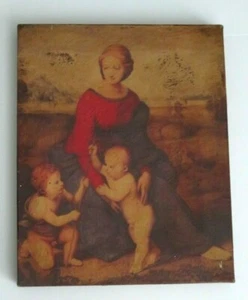 Reproducción de arte mural Madonna Del Prato de Rafael la Virgen María Jesús y Juan Bautista - Imagen 1 de 6