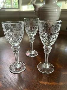 3 vasos de oporto de jerez cordial de cristal Rogaska Gallia de 5" - Imagen 1 de 6