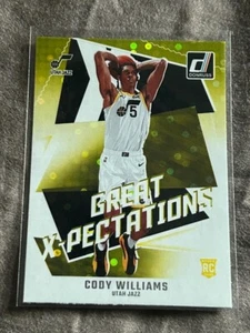 62541 2024-25 Donruss Disco RC Great X-Pectations Cody Williams Utah Jazz - Picture 1 of 1