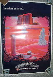 Póster MGM Grand Hotel Big Vintage In A Class By Itself 39" X 27" - Imagen 1 de 1