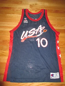 Vintage Original Champion USA Basketball REGGIE MILLER No. 10 (Size XL) Jersey - Picture 1 of 4