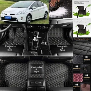 For Toyota Prius Car Floor Mats Waterproof Auto Custom Liner Carpets PU Leather - Imagen 1 de 42