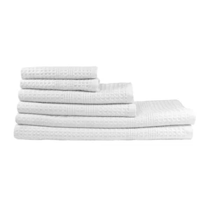 Waffle Towel Set Quick Dry Thin | 2 Bath Towels | 2 Hand Towels | 2 Washcloth... - Picture 1 of 7