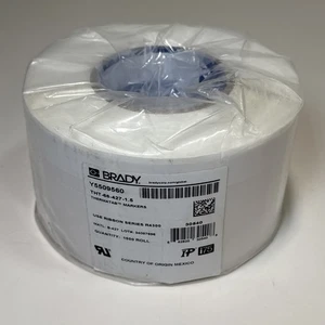 BRADY THT-66-427-1.5 Self-Laminating Vinyl Wrap - 3.187" x 1.9" 1500 Labels - Picture 1 of 3