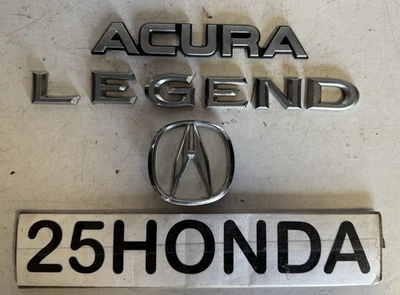 Acura Legend 1994-1995 sedán de 4 puertas conjunto emblema plateado de fábrica KA7 raro fabricante original Foto 1 de 4