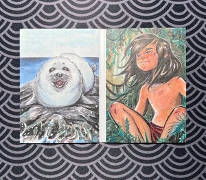 2018 Goodwin Champions Das Dschungelbuch Dual-Panel Skizzenhefte 1/1 #JBDS-3 - Bild 1 von 2