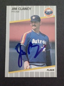 Jim Clancy Signed 1989 Fleer Update - Astros - Autographed - Picture 1 of 1
