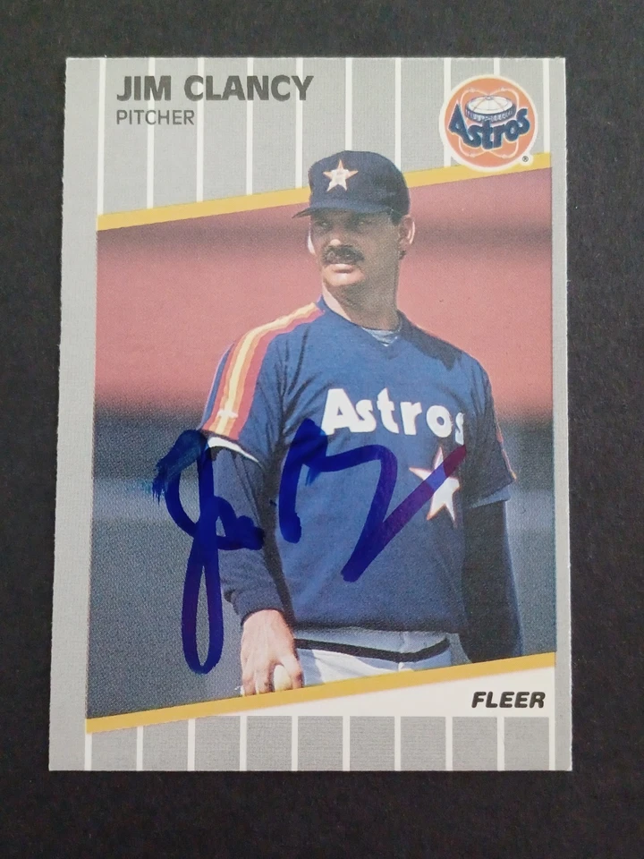 Jim Clancy Signed 1989 Fleer Update - Astros - Autographed - Image 1 of 1