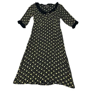 Vintage Pudding Shop Floral Cottagecore Dress Women's Size 3 / Small - Picture 1 of 6