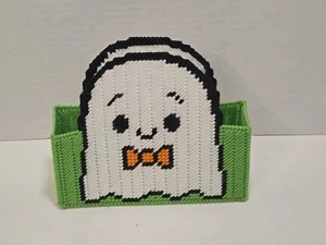 Vintage Needlepoint Ghost Napkin Holder - Picture 1 of 5
