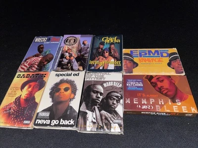 Jay-Z Memphis Bleek Sadat X Special Ed Mobb Deep EPMD rap hip-hop 8 cassette lot - Image 1 of 4