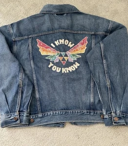 Chaqueta de Camionero LEVI'S 2XL Azul Premium Denim Bolsillos Internos I Know You Know - Imagen 1 de 17