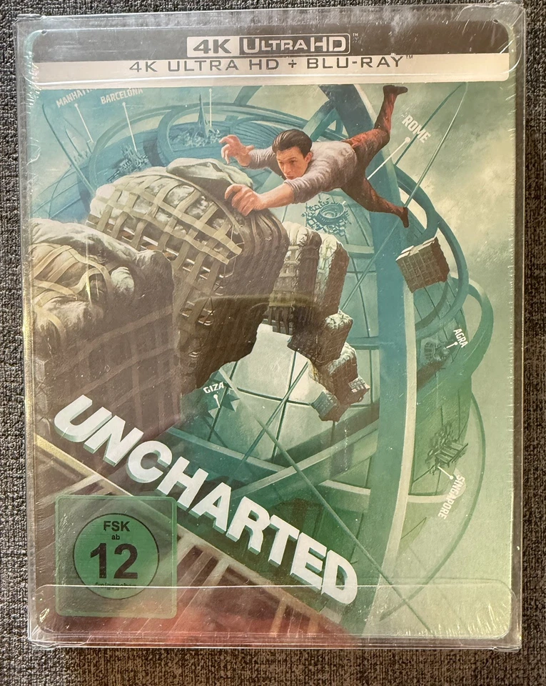 Uncharted - 4K UHD Blu Ray - Steelbook - Import - new.  - Image 1 of 4