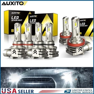 6PCS 9006 9005 H11 Combo LED Headlight Kit High Low Beam Bulbs 6000K White - Picture 1 of 11