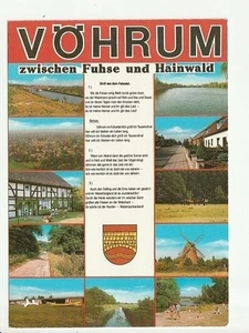 VÖHRUM....,11 Ans. u.a. Luftb., Mühle, Flugplatz, Strandbad + Liedtext....col AK - Bild 1 von 1