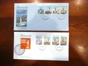 Bermuda: 1996 and 1997 First Day Covers SC#727-30, #737-40 Lighthouses $9.95 - Picture 1 of 3