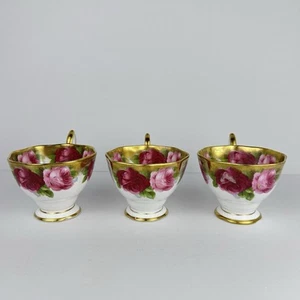 Royal Albert OLD ENGLISH ROSE Lote de 3 Tazas Oro Pesado - Imagen 1 de 11