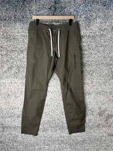 Pantalones Vuori Ripstop Para Hombres Verde Oliva Cordón Cónico Jogger Cremallera Bolsillo V412 - Imagen 1 de 9