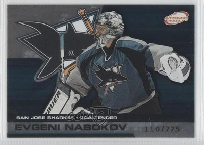 2002-03 Pacific Atomic Hobby Parallel /775 Evgeni Nabokov #86 - Image 1 of 2