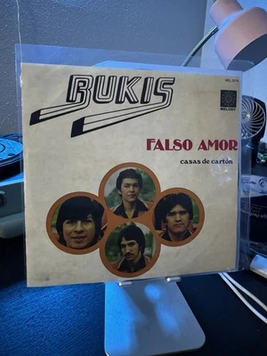 LOS BUKIS LP CASAS DE CARTON FALSO AMOR VINYL MELODY MEXICO GRUPERO VG+ - Image 1 of 3