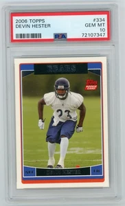 2006 Topps Devin Hester Rookie RC #334 PSA 10 Gem Mint - Picture 1 of 1