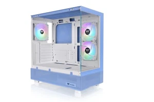 Argb Hydrangea Blue Mid Tower Computer Chassis With Tempered Glass Fans Usb 3.2 - Picture 1 of 6