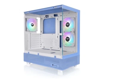 Argb Hydrangea Blue Mid Tower Computer Chassis With Tempered Glass Fans Usb 3.2 - Image 1 of 4