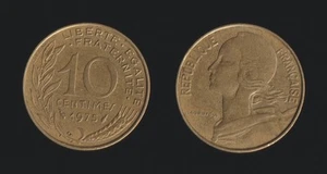 FRANCIA 10 CENTIMES 1975 KM # 929 - Foto 1 di 1