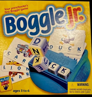 Boggle Jr Game 1998  Parker Bros. Preschool Learning Game COMPLETE  - Image 1 of 2