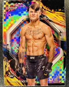 2024 Topps UFC Finest Diego Lopes Silver X Fractor Rookie RC - Picture 1 of 2