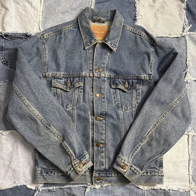 Chaqueta de mezclilla Levi’s Relaxed Trucker vintage años 90 mediana EE. UU. 70507-0389 para hombre Foto 1 de 4