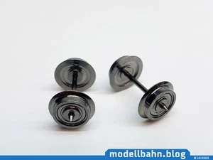 2 Stk Wechselstrom/AC Radsatz f. Piko Ø10,4mm & Spitzachse 24mm ähn 56061 - Bild 1 von 2