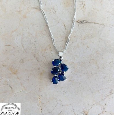 Collana da donna argento marcato e pendente con zircone cubico colore rubino - Immagine 1 di 3