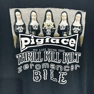 Vintage United Tour T-shirt Pigface Thrill Kill Kult Zeromancer Bile 00s 2XL XXL - Picture 1 of 20