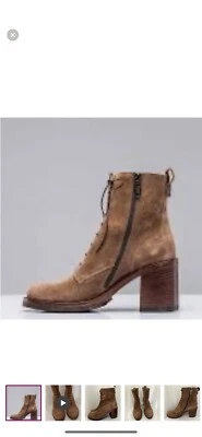 Bota con cordones Alberto Fasciani Tatiana de gamuza en color topo talla 37,5 Foto 1 de 4