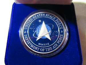 United States Space Force Challenge Coin mit Präsentationsbox - Bild 1 von 12