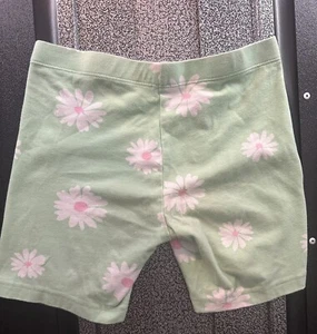 Pantaloncini corti bambina 7/8 M Wonder Nation verde pastello chiaro margherita fiori morbidi - Foto 1 di 3