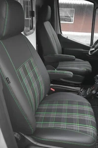 Fundas de asiento a medida robustas adaptadas Jacquard J9 Premium para VW T4 Multivan - Imagen 1 de 6