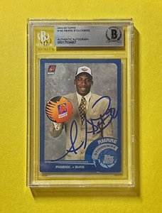 Tarjeta automática firmada auténtica Topps Amare Stoudemire Beckett 2002-03 #193 Suns - Imagen 1 de 2