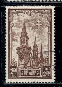BELGIUM B262 SG874 Used 1939 2.50r+2.50fr Alost Belfrie T.B. Semi Postal CV$10 - Picture 1 of 1