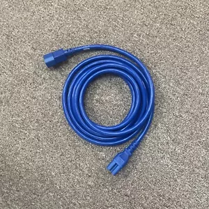 Kentek NEU blau 10 Fuß Farbe Netzkabel IEC-C15 14AWG 15A/250V - Bild 1 von 6