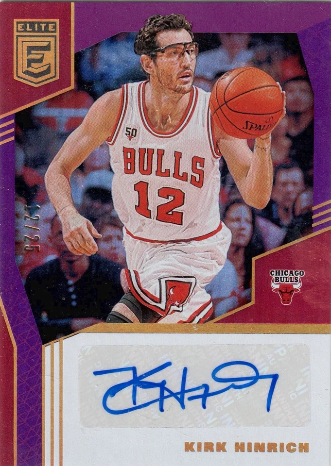 Camiseta Kirk Hinrich 2019-20 Panini Donruss Elite Auto 12/25 Número 1/1 Foto 1 de 1