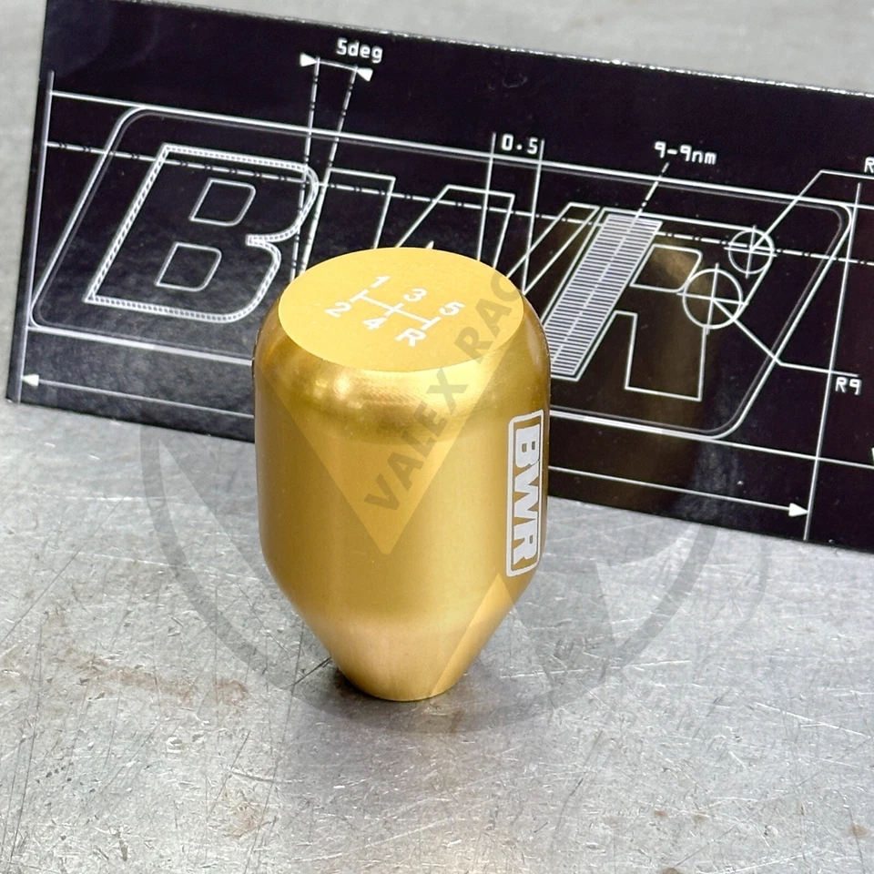 Botão de câmbio Blackworks Racing M12x1.25 alumínio leve dourado - Toyota Subaru - Imagem 1 de 4