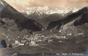 Schweiz Bergün mit Rothorngruppe Vintage RPPC B146 - Bild 1 von 2